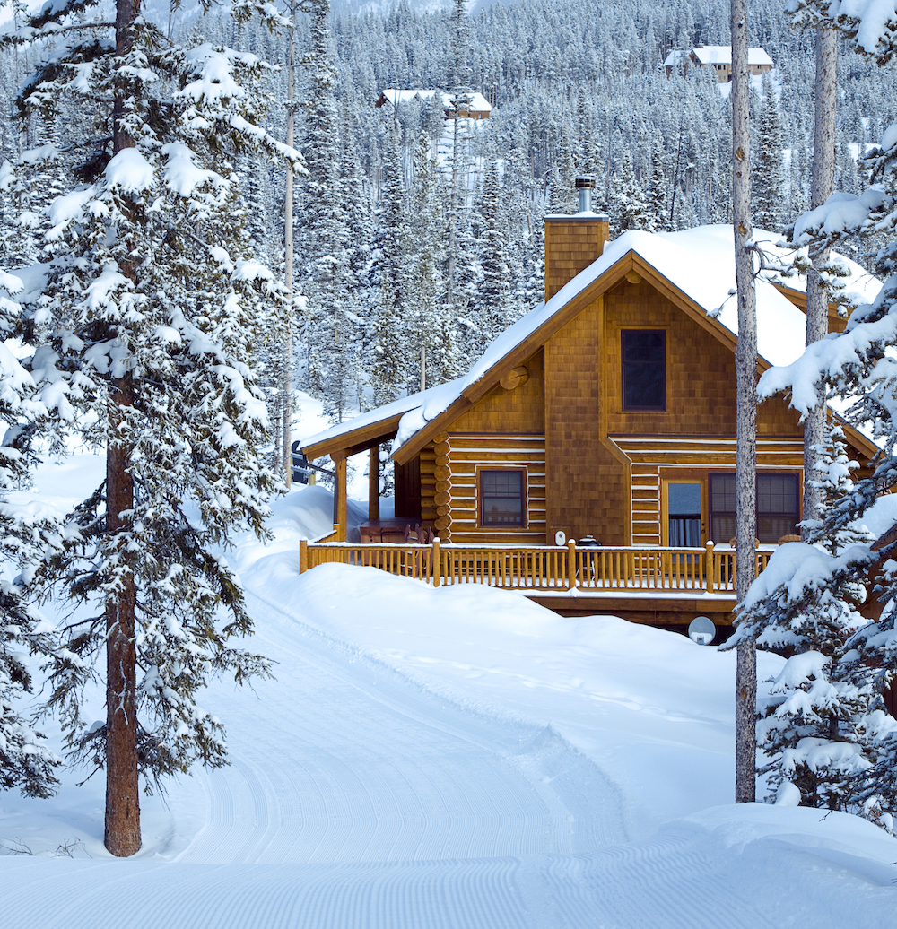 Ski in, Ski Out styled housing in the Rocky Mountains.